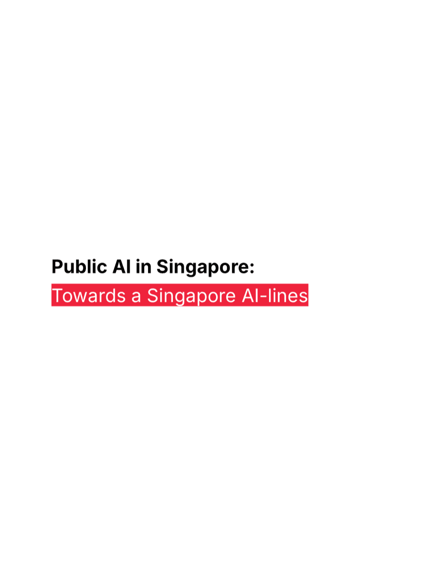 First page of the State of Public AI in Singapore paper